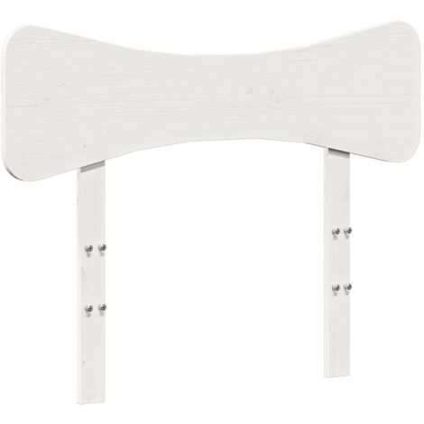 Cabecero de cama madera maciza de pino blanco 90 cm vidaXL (1/6)