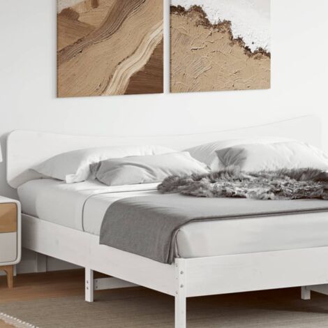 Cabecero de cama madera maciza de pino blanco 200 cm vidaXL