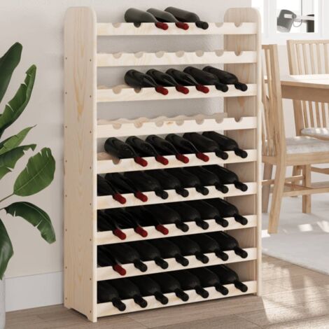 Botellero madera maciza de pino 72,5x25x111,5 cm vidaXL