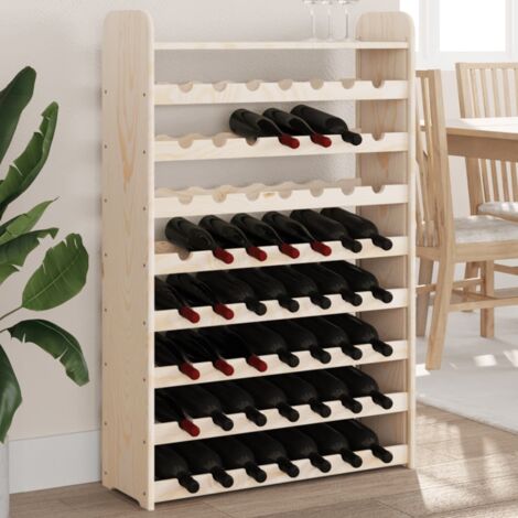 Botellero con tablero superior madera de pino 72,5x25x111,5 cm vidaXL