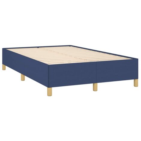 Estructura de cama sin colchón tela azul 120x190 cm vidaXL