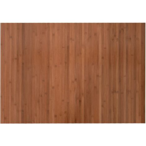 Alfombra rectangular bambú marrón 70x100 cm vidaXL