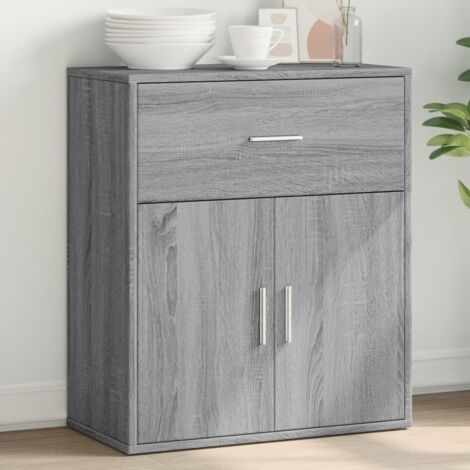 Aparador de madera de ingeniería gris Sonoma 60x31x70 cm vidaXL