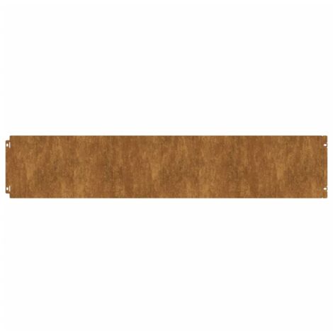 Bordes de césped acero corten flexible 10 piezas 20x103 cm vidaXL