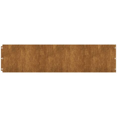 Bordes de césped acero corten flexible 10 piezas 25x103 cm vidaXL (1/7)