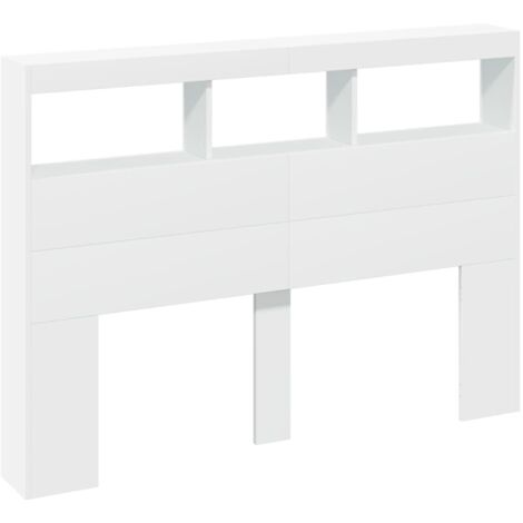 Cabecero de cama con LED blanco 140x17x102 cm vidaXL