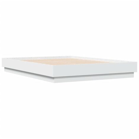 Estructura de cama madera de ingeniería blanca 120x190 cm vidaXL (1/5)