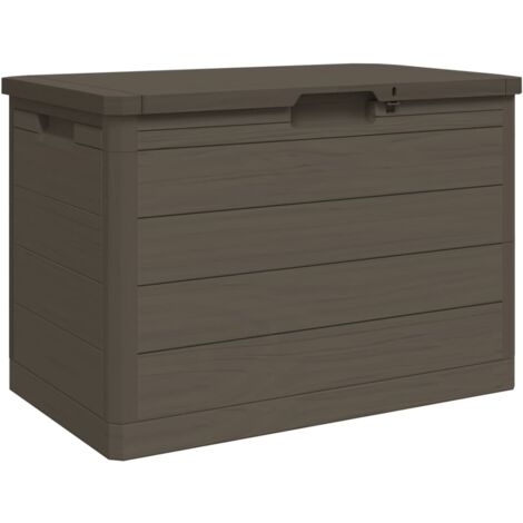 Baúl para cojines polipropileno marrón 77,5x44,5x53 cm vidaXL