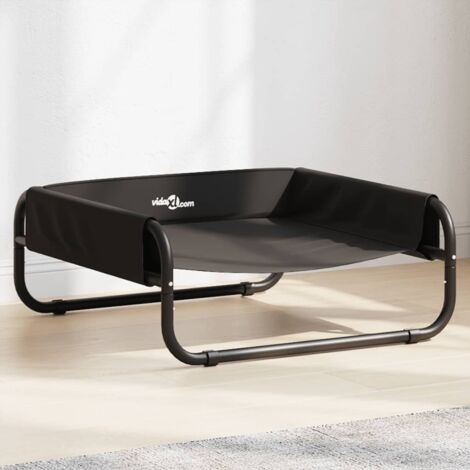 Cama elevada para perros tela oxford y acero gris antracita vidaXL