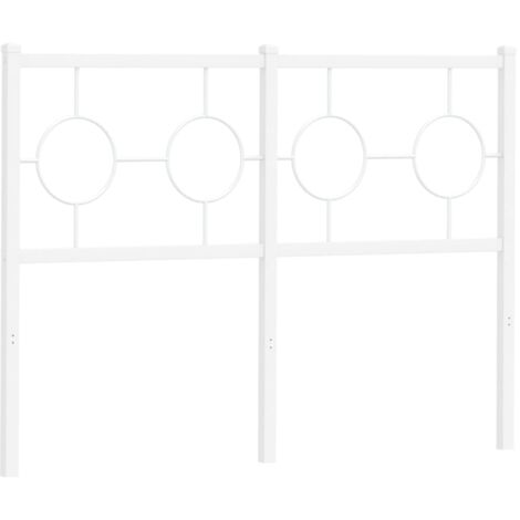 Cabecero de metal blanco 120 cm vidaXL (1/5)