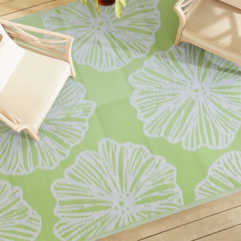 Alfombra de exterior ARAKIL verde 190x290 cm PP vidaXL