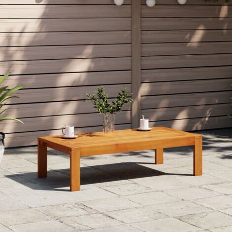 Mesa de jardín madera maciza de acacia 100x50x27 cm vidaXL (1/5)