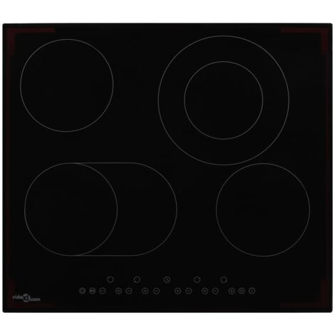 Vitrocerámica con 4 quemadores control táctil 6600 W vidaXL