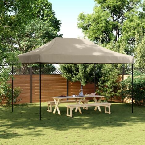 Tienda de fiesta plegable Pop-Up taupe 440x292x315 cm vidaXL