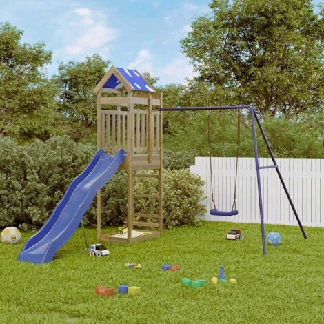 Parque infantil de exterior madera de pino impregnada vidaXL (1/5)