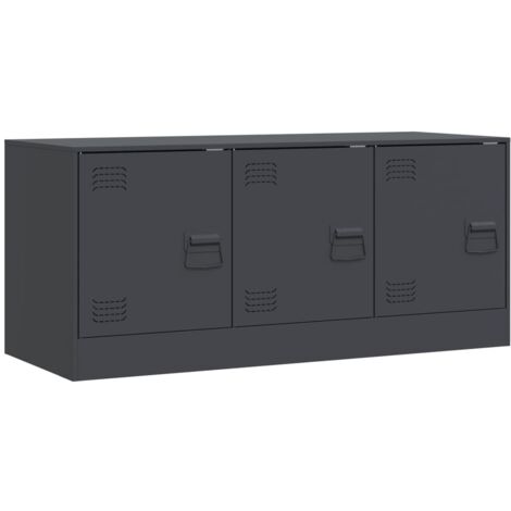 Mueble para TV de acero gris antracita 99x39x44 cm vidaXL