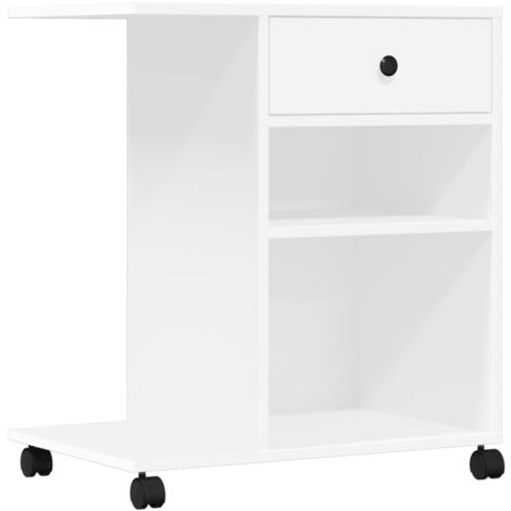 Soporte para impresora con ruedas blanco 60x40x68,5 cm vidaXL