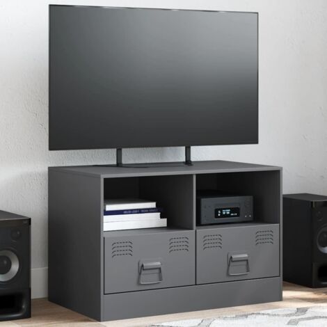 Mueble para TV de acero gris antracita 67x39x44 cm vidaXL (1/5)