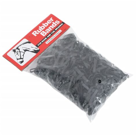 Bandas de trenzas de caballo silicona negro 500 unidades vidaXL (1/5)