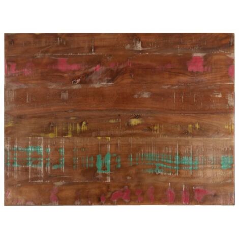 Tablero mesa rectangular madera maciza reciclada 80x60x3,8 cm vidaXL