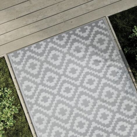 Alfombra de exterior PP ARAKIL gris 120x180 cm vidaXL