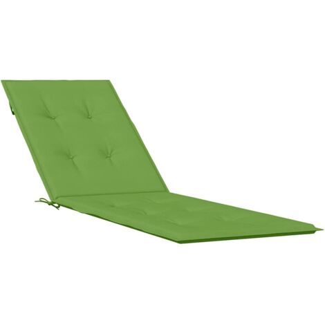 Cojín para tumbona tela verde melange (75+105) x 50 x 4 cm vidaXL