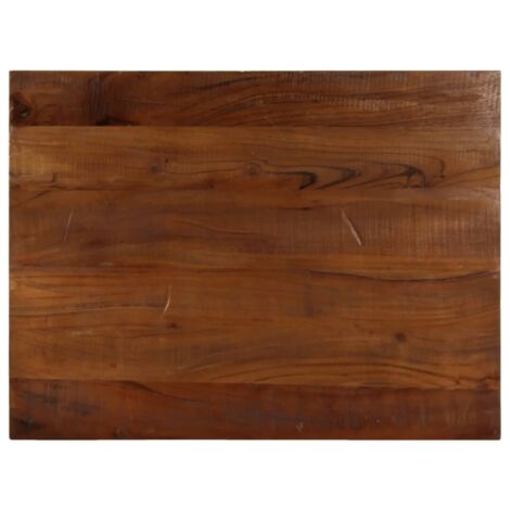 Tablero mesa rectangular madera maciza reciclada 80x60x2,5 cm vidaXL