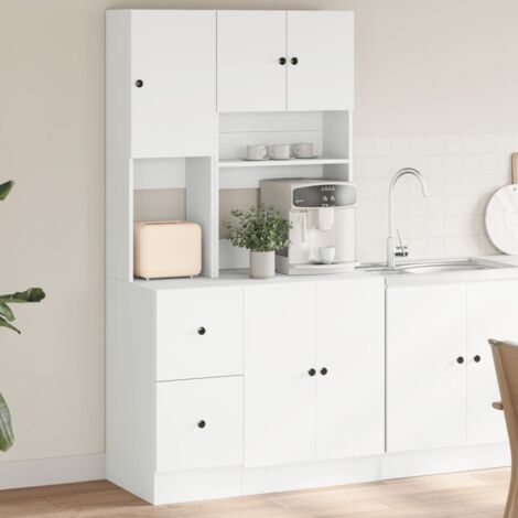 Mueble de cocina madera de ingeniería blanco 95x50x180 cm vidaXL