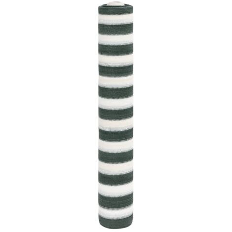 Red de privacidad HDPE verde y blanco 2x25 m 150 g/m² vidaXL
