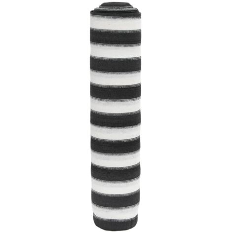 Red de privacidad HDPE gris antracita y blanco 1x25 m 75 g/m² vidaXL