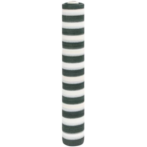 Red de privacidad HDPE verde y blanco 2x10 m 150 g/m² vidaXL