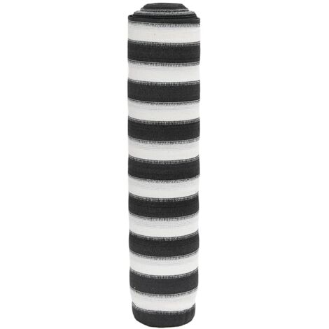 Red de privacidad HDPE gris antracita blanco 1,5x10 m 150 g/m² vidaXL