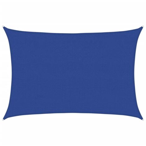 Toldo de vela rectangular HDPE azul 160 g/m² 4x5 m vidaXL