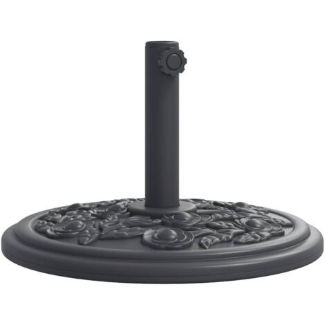 Base de sombrilla semicircular para palos de Ø38/48 mm 12 kg vidaXL