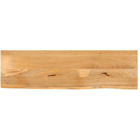 Tablero de mesa borde natural madera maciza mango 100x40x3,8 cm vidaXL
