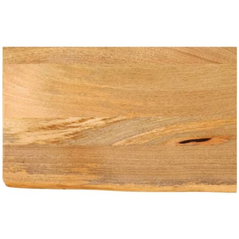 Tablero de mesa borde natural madera maciza mango 40x30x3,8 cm vidaXL