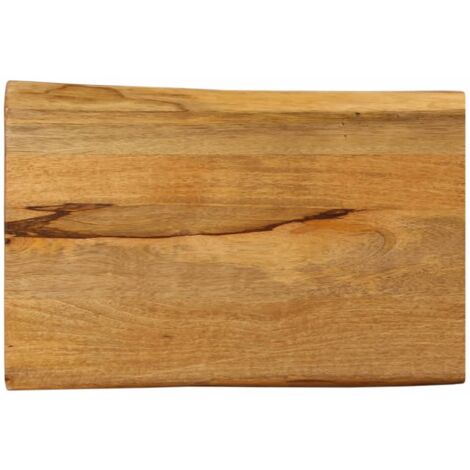 Tablero de mesa borde natural madera maciza mango 60x40x3,8 cm vidaXL