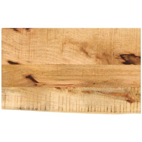 Tablero de mesa borde natural madera maciza mango 40x20x3,8 cm vidaXL