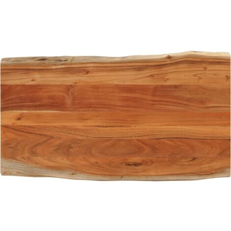 Tablero de mesa rectangular borde natural acacia 110x60x2,5 cm vidaXL (1/5)