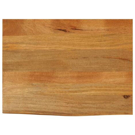 Tablero de mesa borde natural madera maciza mango 90x60x2,5 cm vidaXL