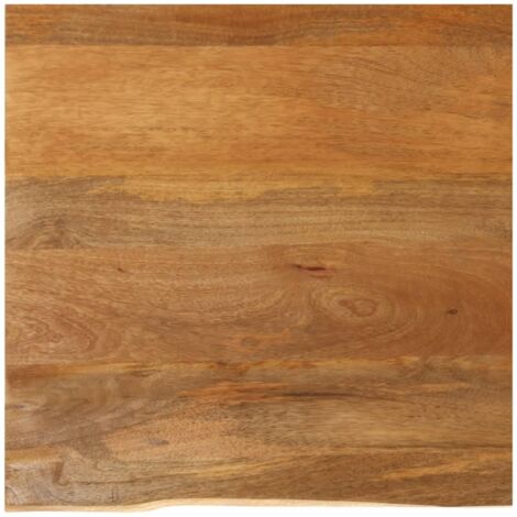 Tablero de mesa borde natural madera maciza mango 80x80x3,8 cm vidaXL