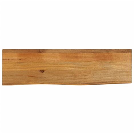 Tablero de mesa borde natural madera maciza mango 120x20x3,8 cm vidaXL
