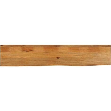 Tablero de mesa borde natural madera maciza mango 140x40x2,5 cm vidaXL