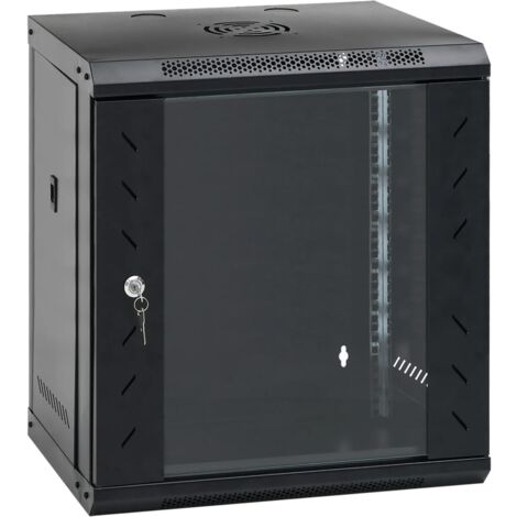 Armario rack de servidores de pared 12U 19" IP20 53x40x30 cm vidaXL