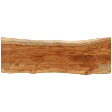 Tablero rectangular madera de acacia borde vivo 140x40x3,8 cm vidaXL