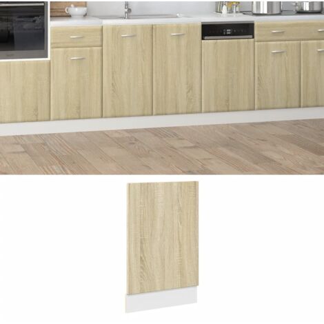 Panel para lavavajillas roble Sonoma 45x3x67 cm madera de ingeniería vidaXL