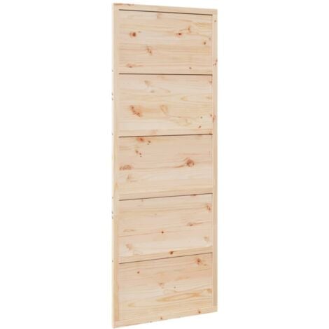Puerta de granero madera maciza de pino 80x208 cm vidaXL