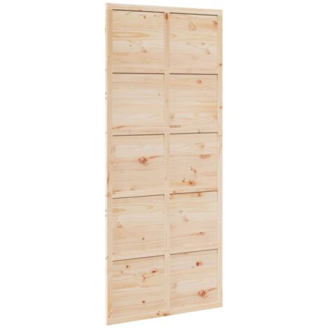 Puerta de granero madera maciza de pino 90x208 cm vidaXL