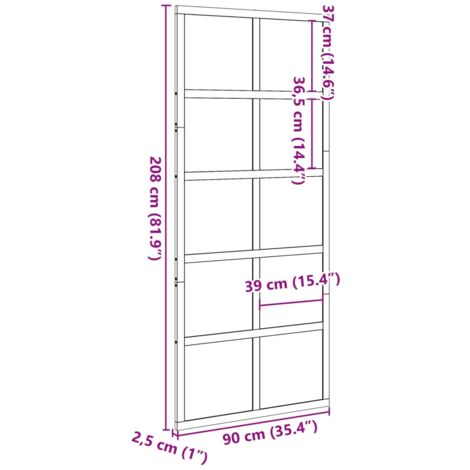 Puerta de granero madera maciza de pino 90x208 cm vidaXL