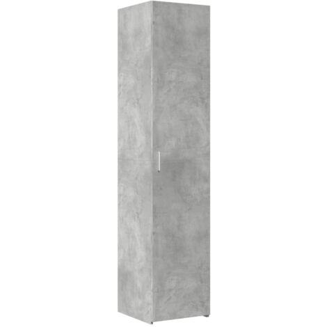 Aparador de madera de ingeniería gris hormigón 40x42,5x185 cm vidaXL